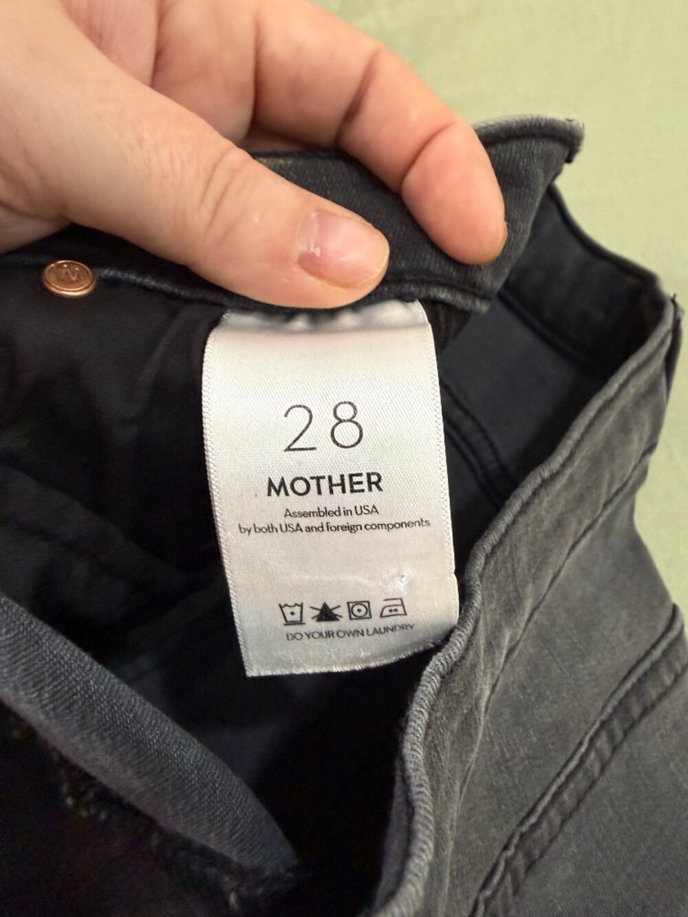 MOTHER The Mid Rise Dazzler Ankle Lighting Up Lanterns Size 28 - Picture 5 of 13